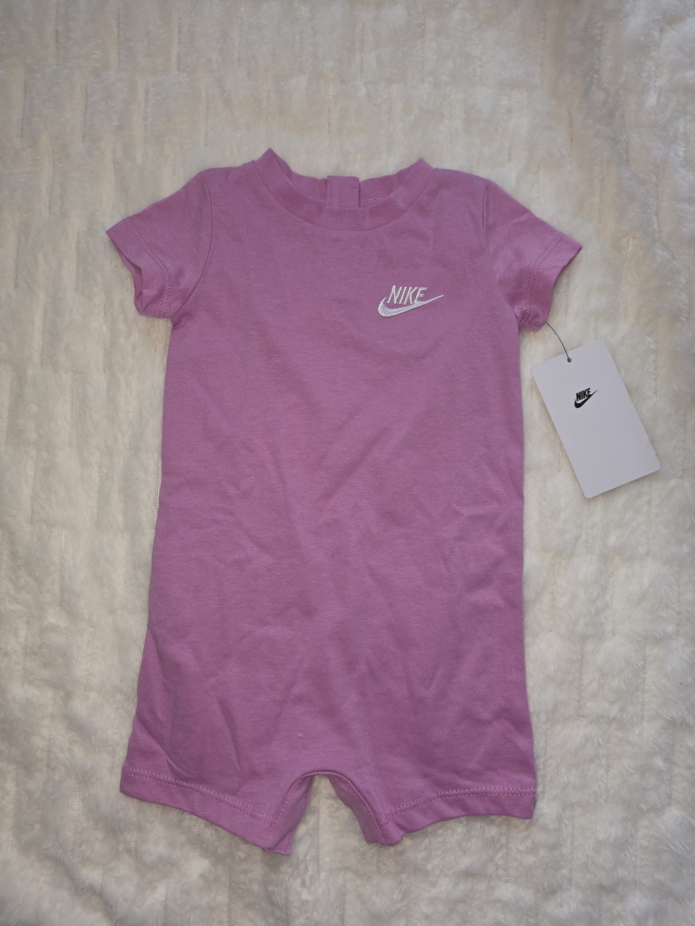Nike Pink Short-Sleeve Baby One-Piece Outfit